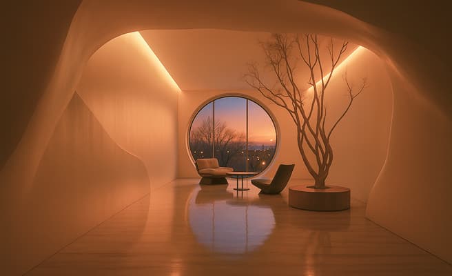 Séparateur décoratif entre les sections de présentation des outils et des témoignages